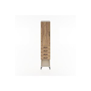 Hyperion Dolap 2 Raflı 4 Çekmeceli Tek Askılı 44x44x221 Aytaşı-çam