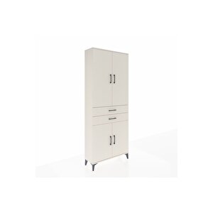 Arges Dolap 4 Raflı 2 Çekmeceli 4 Kapaklı 88x30x221 Aytaşı-aytaşı