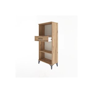 Arges Dolap 2 Raflı Tek Çekmeceli 60x30x134 Çam-çam