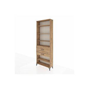 Arges Dolap 5 Raflı 2 Çekmeceli 88x30x243 Çam-çam