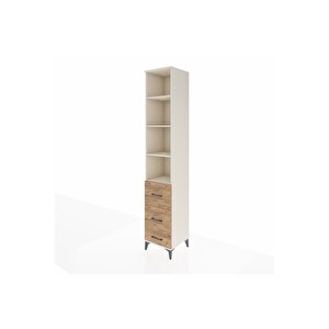 Hyperion Dolap 4 Raflı 3 Çekmeceli 44x44x243 Aytaşı-çam