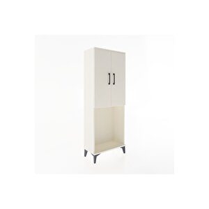 Arges Dolap Tek Raflı 2 Kapaklı Tek Askılı 60x30x163 Aytaşı-aytaşı