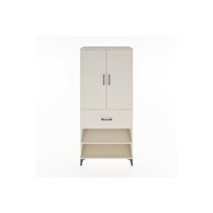 Hyperion Dolap 2 Raflı Tek Çekmeceli Tek Askılı 88x44x195 Aytaşı-aytaşı
