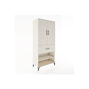 Hyperion Dolap 2 Raflı Tek Çekmeceli Tek Askılı 88x44x195 Aytaşı-aytaşı
