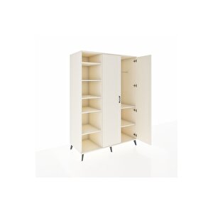 Kronos Dolap 7 Raflı 2 Kapaklı Tek Askılı 132x59x195 Aytaşı-aytaşı/aytaşı