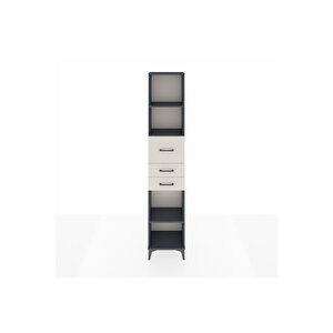 Arges Dolap 3 Raflı 3 Çekmeceli 44x30x221 Antrasit-aytaşı