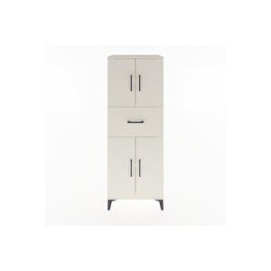Hyperion Dolap 3 Raflı Tek Çekmeceli 4 Kapaklı 60x44x163 Aytaşı-aytaşı