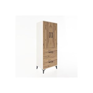 Hyperion Dolap 3 Raflı 2 Çekmeceli 2 Kapaklı 60x44x163 Aytaşı-çam