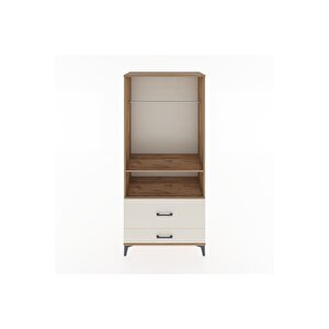 Hyperion Dolap 2 Raflı 2 Çekmeceli Tek Askılı 88x44x195 Çam-aytaşı