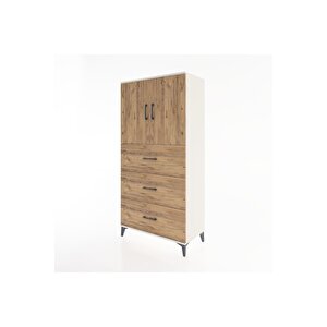 Hyperion Dolap 2 Raflı 3 Çekmeceli 2 Kapaklı 88x44x182 Aytaşı-çam