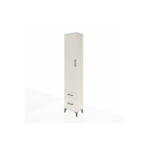 Arges Dolap 4 Raflı 2 Çekmeceli Tek Kapaklı 44x30x221 Aytaşı-aytaşı