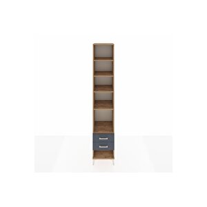 Hyperion Dolap 5 Raflı 2 Çekmeceli 44x44x243 Çam-antrasit
