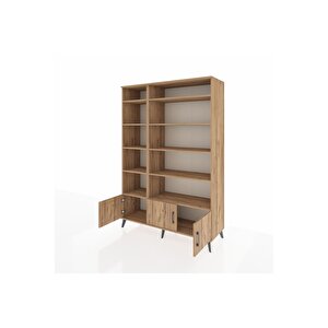 Hyperion Gardrop 10 Raflı 3 Kapaklı 132x44x195 Çam-çam