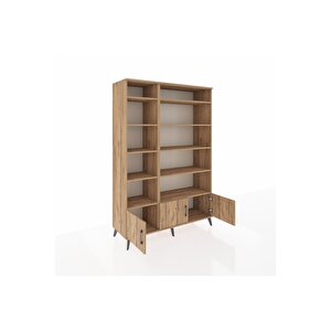 Hyperion Gardrop 10 Raflı 3 Kapaklı 132x44x195 Çam-çam