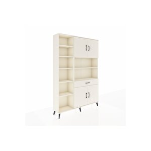 Arges Gardrop 10 Raflı Tek Çekmeceli 4 Kapaklı 132x30x195 Aytaşı-aytaşı