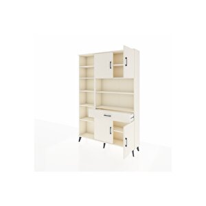 Arges Gardrop 10 Raflı Tek Çekmeceli 4 Kapaklı 132x30x195 Aytaşı-aytaşı