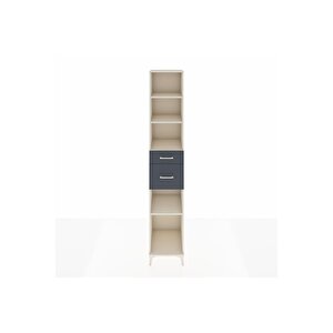 Hyperion Dolap 4 Raflı 2 Çekmeceli 44x44x243 Aytaşı-antrasit