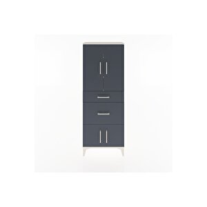 Arges Dolap 3 Raflı 2 Çekmeceli 4 Kapaklı 60x30x163 Aytaşı-antrasit