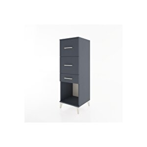 Hyperion Dolap 3 Çekmeceli 44x44x134 Antrasit-antrasit