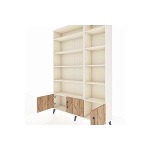 Arges Dolap 10 Raflı 3 Kapaklı 132x30x195 Aytaşı-çam/aytaşı