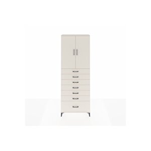 Arges Dolap 3 Raflı 7 Çekmeceli 2 Kapaklı 88x30x243 Aytaşı-aytaşı