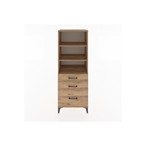 Hyperion Dolap 3 Raflı 3 Çekmeceli 60x44x163 Çam-çam
