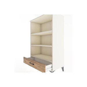 Hyperion Dolap 3 Raflı Tek Çekmeceli 88x44x134 Aytaşı-çam