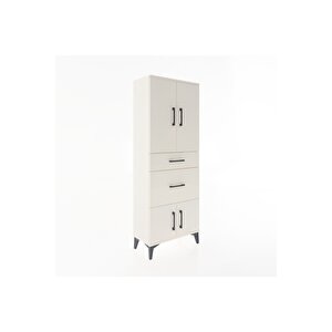 Arges Dolap 3 Raflı 2 Çekmeceli 4 Kapaklı 60x30x163 Aytaşı-aytaşı