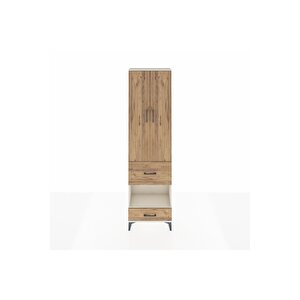 Arges Dolap 4 Raflı 2 Çekmeceli 2 Kapaklı 60x30x221 Aytaşı-çam