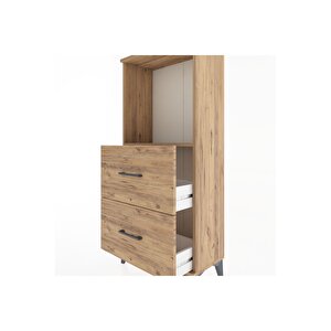 Hyperion Dolap Tek Raflı 2 Çekmeceli 60x44x134 Çam-çam