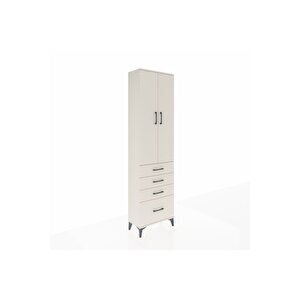 Arges Dolap 2 Raflı 4 Çekmeceli Tek Askılı 60x30x221 Aytaşı-aytaşı