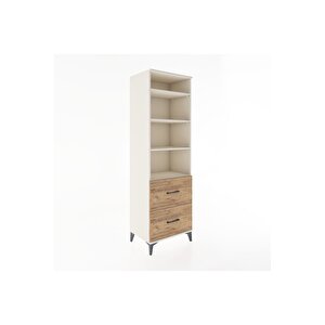 Hyperion Dolap 4 Raflı 2 Çekmeceli 60x44x195 Aytaşı-çam