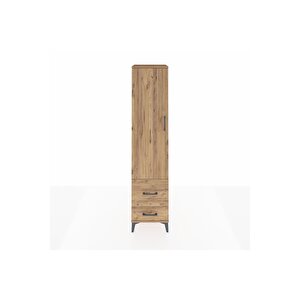 Hyperion Dolap 2 Raflı 2 Çekmeceli Tek Askılı 44x44x195 Çam-çam