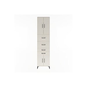 Arges Dolap 3 Raflı 4 Çekmeceli 4 Kapaklı 60x30x243 Aytaşı-aytaşı