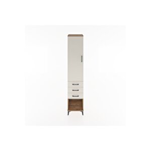 Hyperion Dolap 2 Raflı 3 Çekmeceli Tek Kapaklı 44x44x221 Çam-aytaşı