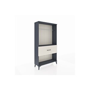 Arges Dolap Tek Raflı Tek Çekmeceli Tek Askılı 88x30x163 Antrasit-aytaşı