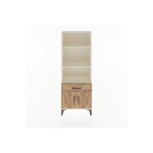 Arges Dolap 3 Raflı Tek Çekmeceli 2 Kapaklı 60x30x163 Aytaşı-çam