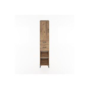 Hyperion Dolap 4 Raflı 2 Çekmeceli Tek Kapaklı 44x44x221 Çam-çam