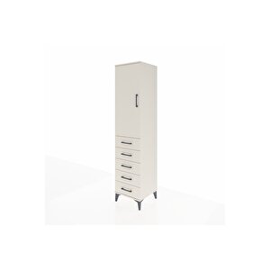 Hyperion Dolap 3 Raflı 5 Çekmeceli Tek Kapaklı 44x44x195 Aytaşı-aytaşı