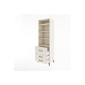 Hyperion Dolap 4 Raflı 3 Çekmeceli 60x44x195 Aytaşı-aytaşı