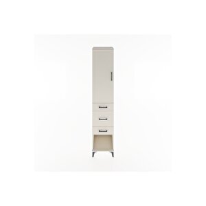 Hyperion Dolap 3 Raflı 3 Çekmeceli Tek Kapaklı 44x44x221 Aytaşı-aytaşı