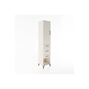 Hyperion Dolap 3 Raflı 3 Çekmeceli Tek Kapaklı 44x44x221 Aytaşı-aytaşı