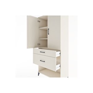 Hyperion Dolap 3 Raflı 2 Çekmeceli 2 Kapaklı 88x44x195 Aytaşı-aytaşı