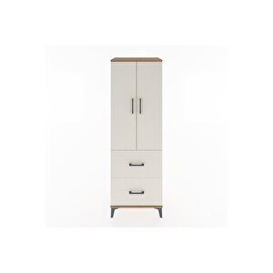 Hyperion Dolap 3 Raflı 2 Çekmeceli 2 Kapaklı 60x44x182 Çam-aytaşı