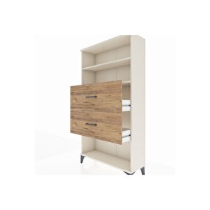 Arges Dolap 2 Raflı 2 Çekmeceli 88x30x163 Aytaşı-çam