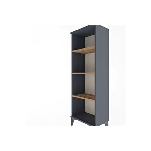 Arges Dolap 3 Raflı 44x30x134 Antrasit-çam