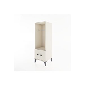Hyperion Dolap Tek Raflı Tek Çekmeceli Tek Askılı 44x44x134 Aytaşı-aytaşı