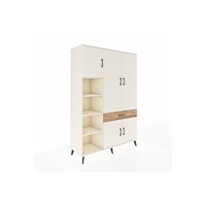 Hyperion Dolap 8 Raflı Tek Çekmeceli 5 Kapaklı 132x44x195 Aytaşı-aytaşı/çam