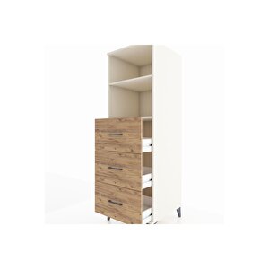 Kronos Dolap 2 Raflı 3 Çekmeceli 60x59x182 Aytaşı-çam