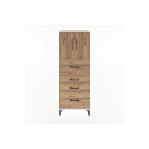 Hyperion Dolap 2 Raflı 4 Çekmeceli 2 Kapaklı 60x44x163 Aytaşı-çam